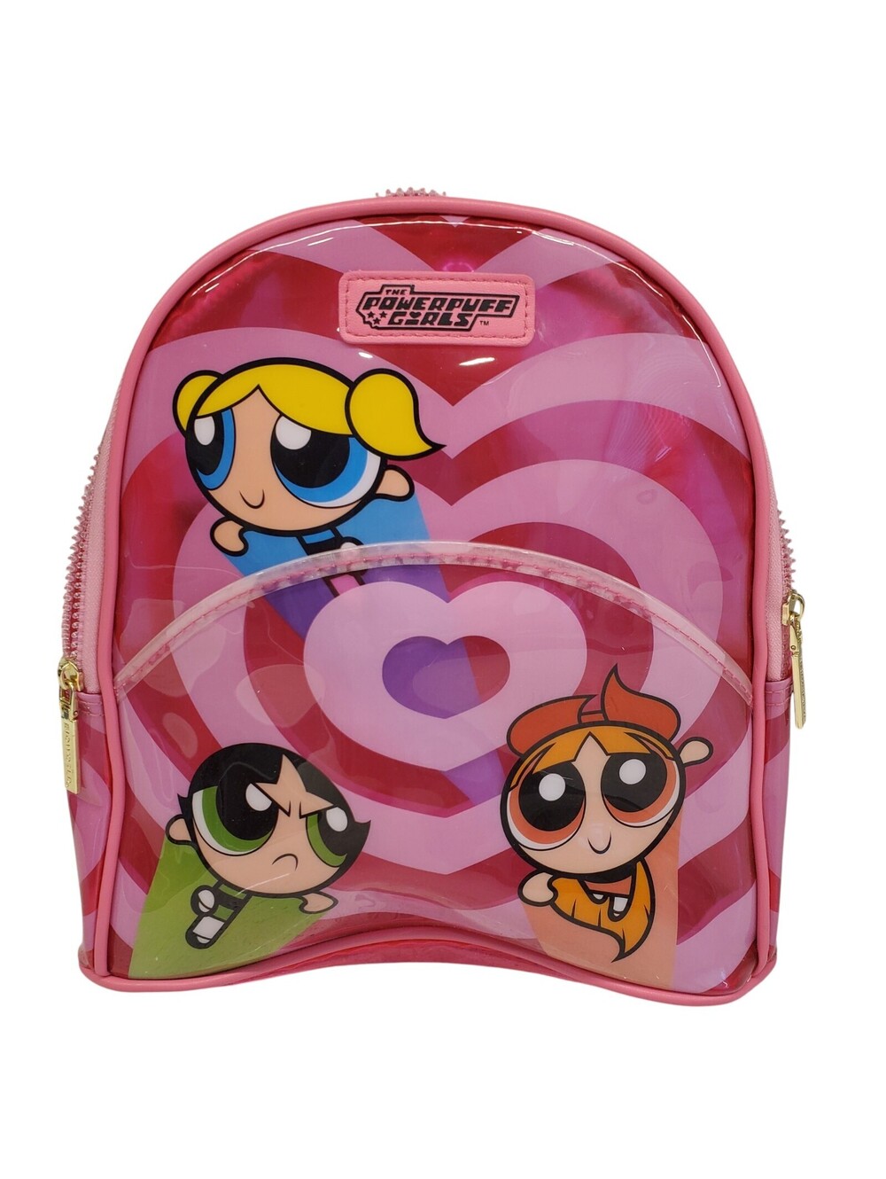Powerpuff Girls Clear Pink 11" Mini Backpack Bag Bioworld
